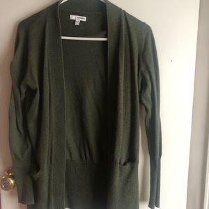 Green cardigan
